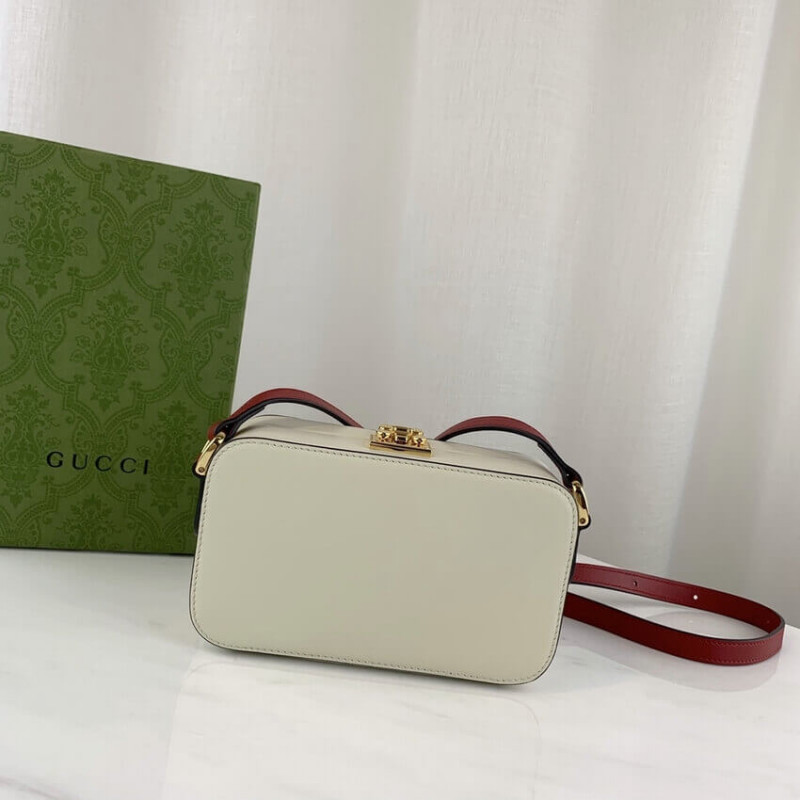 Replica Gucci Interlocking G Mini Bag In White Leather 658230 - Image 4