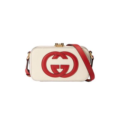 Replica Gucci Interlocking G Mini Bag In White Leather 658230