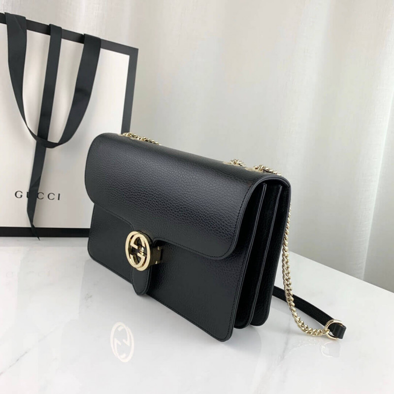 Replica Gucci Interlocking Gg Leather Crossbody Bag 28Cm 510303 - Image 2