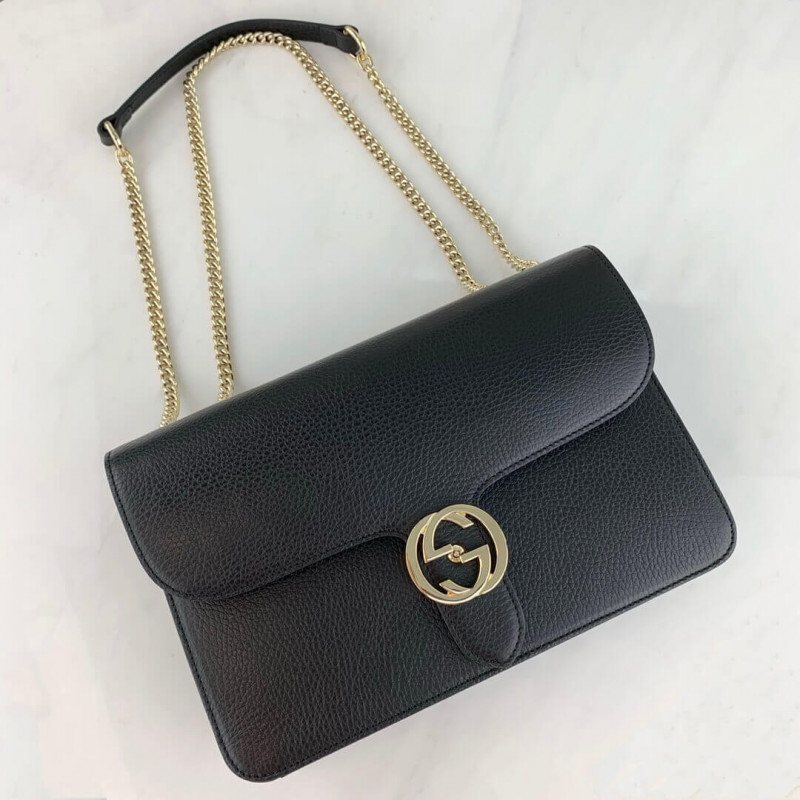 Replica Gucci Interlocking Gg Leather Crossbody Bag 28Cm 510303 - Image 4