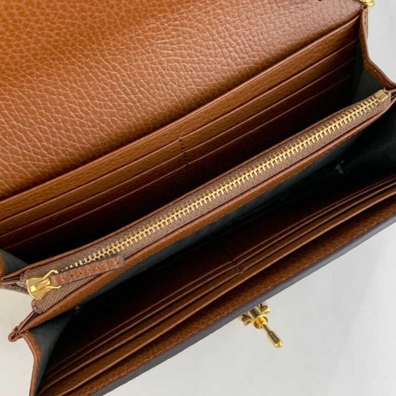 Replica Gucci Jackie 1961 Chain Wallet 652681 In Blue Denim - Image 12