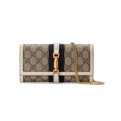 Replica Gucci Jackie 1961 Chain Wallet 652681 White