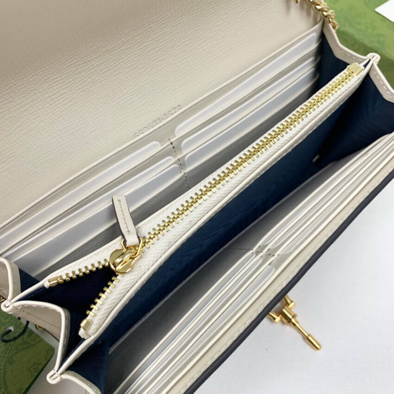 Replica Gucci Jackie 1961 Chain Wallet 652681 White - Image 8