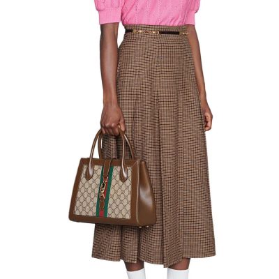 Alternative view of Replica Gucci Jackie 1961 Medium Tote Bag 649016 Gg Supreme