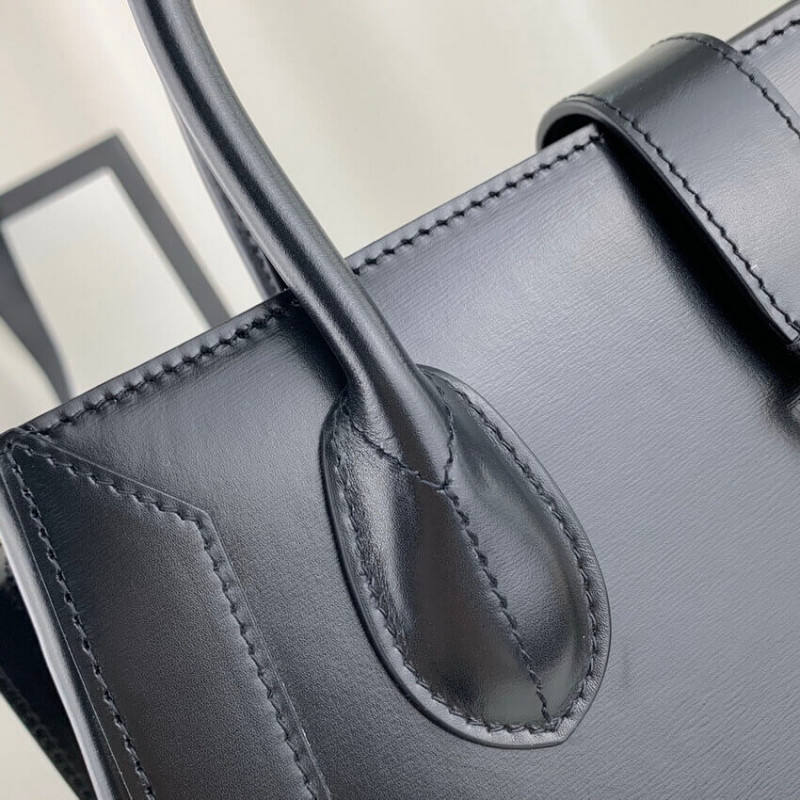 Replica Gucci Jackie 1961 Medium Tote Bag In Black Leather 649016 - Image 13