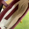 Best Replicas Bags - Gucci Jackie 1961 Mini Shoulder Bag 637092 in Burgundy GG Canvas Top Quality Louis Vuitton LV Replica Bags On Sales