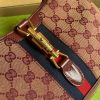 Best Replicas Bags - Gucci Jackie 1961 Small Shoulder Bag 636706 in Burgundy GG Canvas Top Quality Louis Vuitton LV Replica Bags On Sales