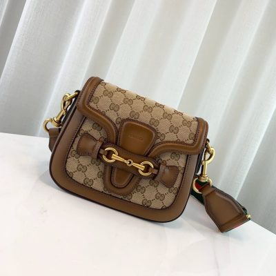 Alternative view of Replica Gucci Lady Web Original Gg Shoulder Bag 384821