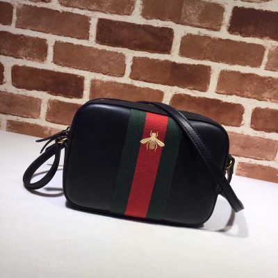 Alternative view of Replica Gucci Leather Shoulder Bag 412008