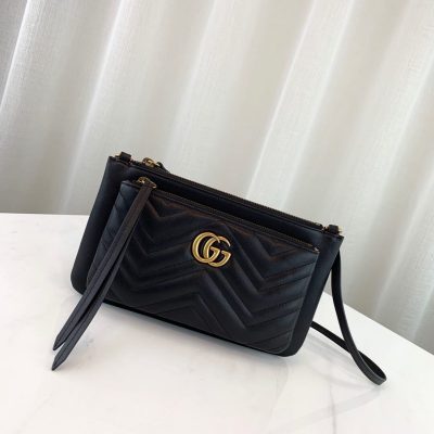 Alternative view of Replica Gucci Marmont Matelasse Shoulder Bag 453878