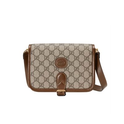 Replica Gucci Mini Shoulder Bag With Interlocking G In Gg Supreme 671620