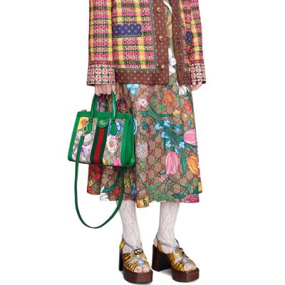Alternative view of Replica Gucci Ophidia Gg Flora Small Tote Bag 547551