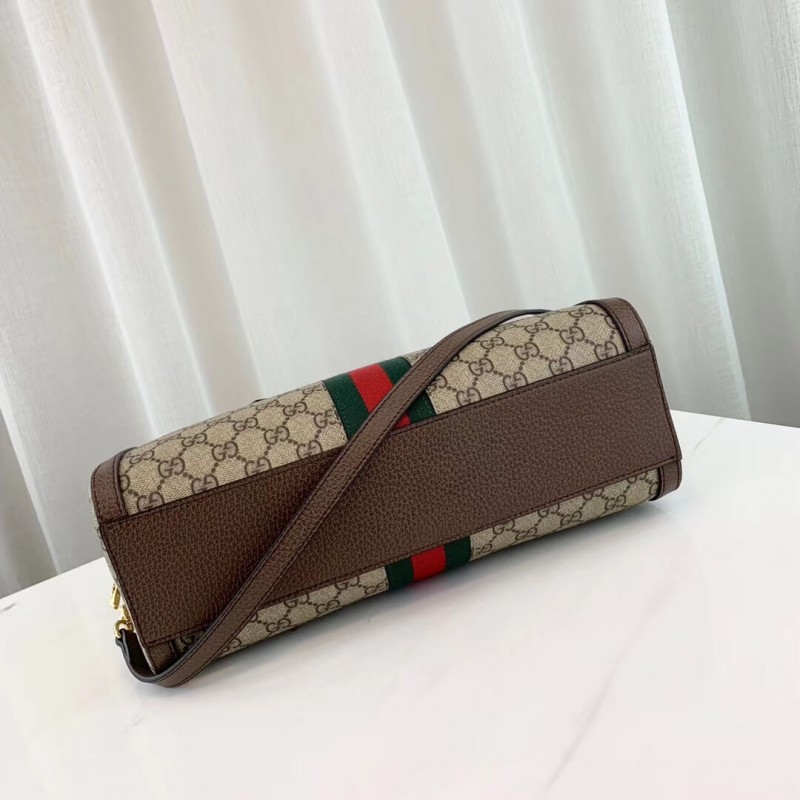 Replica Gucci Ophidia Gg Medium Top Handle Bag 524532 Coffee - Image 4