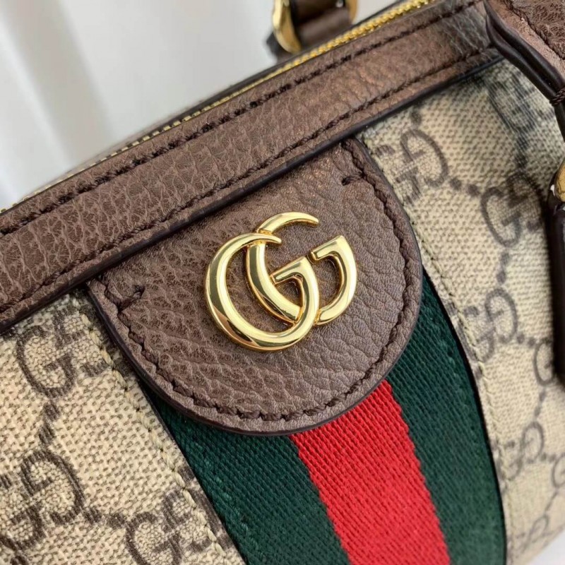 Replica Gucci Ophidia Gg Medium Top Handle Bag 524532 Coffee - Image 8