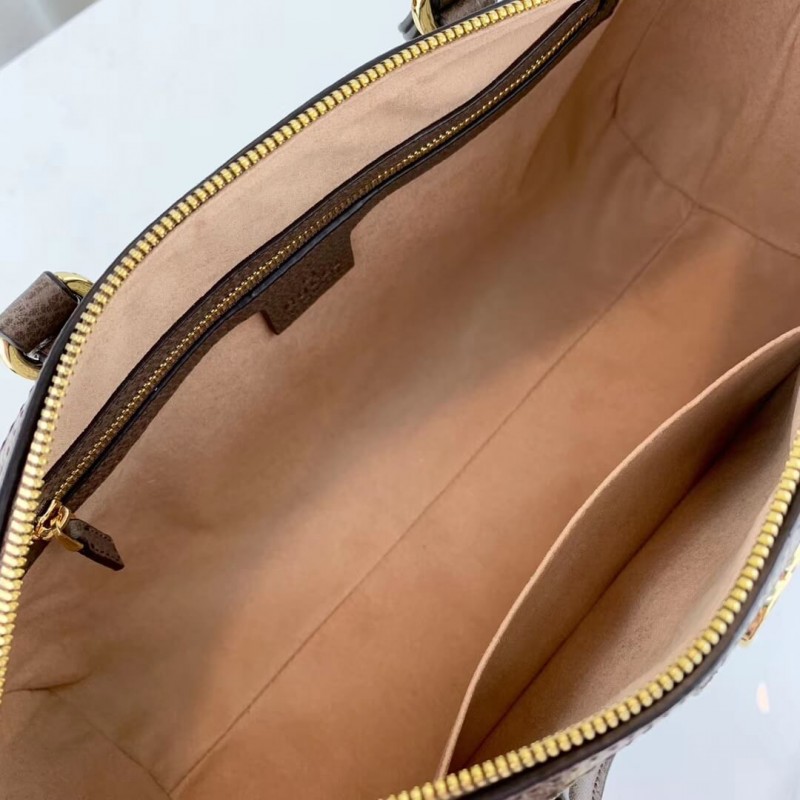 Replica Gucci Ophidia Gg Medium Top Handle Bag 524532 Coffee - Image 9