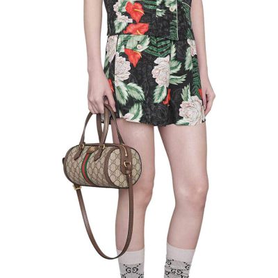 Alternative view of Replica Gucci Ophidia Gg Small Boston Bag 602577