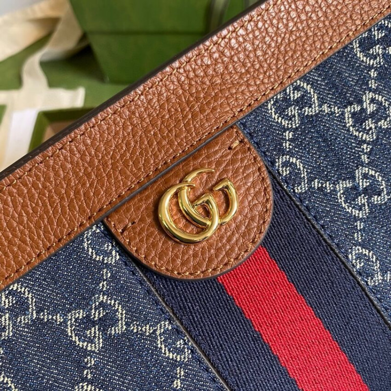 Replica Gucci Ophidia Gg Small Shoulder Bag 503877 In Blue Demin - Image 4