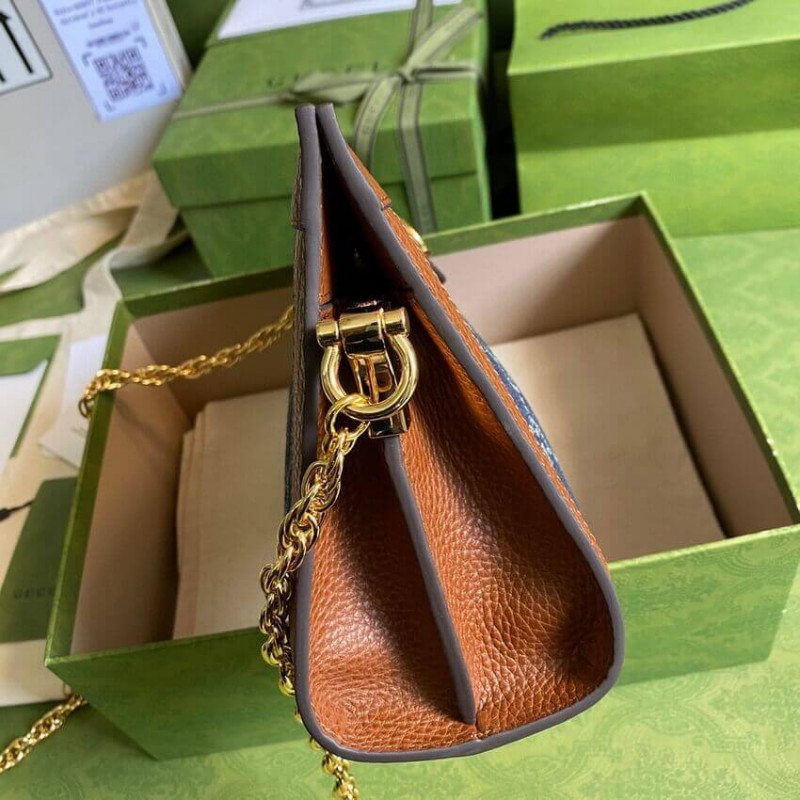 Replica Gucci Ophidia Gg Small Shoulder Bag 503877 In Blue Demin - Image 5