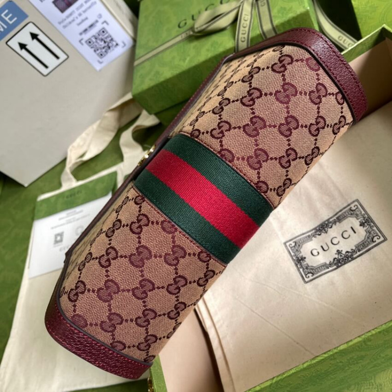 Replica Gucci Ophidia Gg Small Shoulder Bag 503877 In Burgundy - Image 3