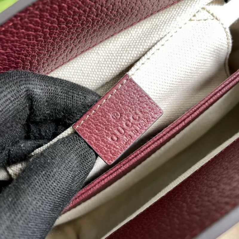 Replica Gucci Ophidia Gg Small Shoulder Bag 503877 In Burgundy - Image 8