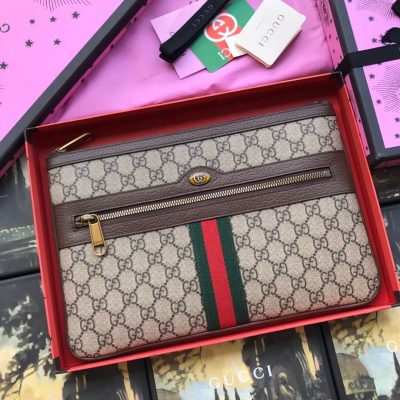 Alternative view of Replica Gucci Ophidia Gg Supreme Pouch 517551