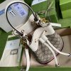 Best Replicas Bags - Gucci Ophidia Small GG Bucket Bag 550621 White Top Quality Louis Vuitton LV Replica Bags On Sales