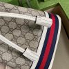 Best Replicas Bags - Gucci Ophidia Small GG Bucket Bag 550621 White Top Quality Louis Vuitton LV Replica Bags On Sales