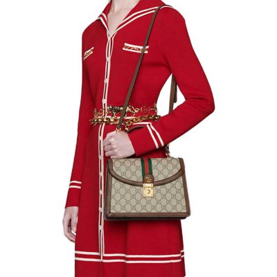 Alternative view of Replica Gucci Ophidia Small Top Handle Bag With Web 651055