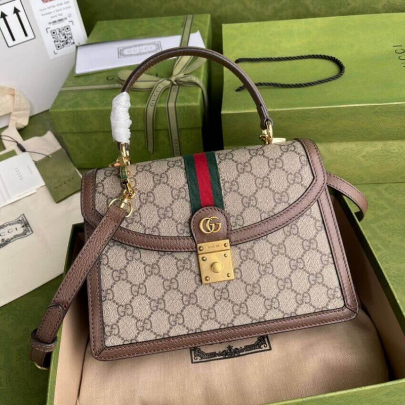 Replica Gucci Ophidia Small Top Handle Bag With Web 651055 - Image 3