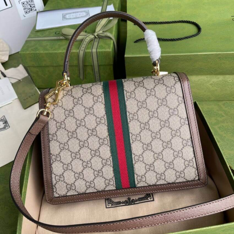 Replica Gucci Ophidia Small Top Handle Bag With Web 651055 - Image 4