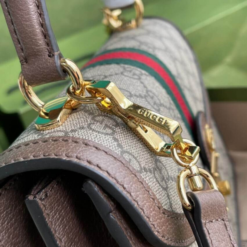 Replica Gucci Ophidia Small Top Handle Bag With Web 651055 - Image 9