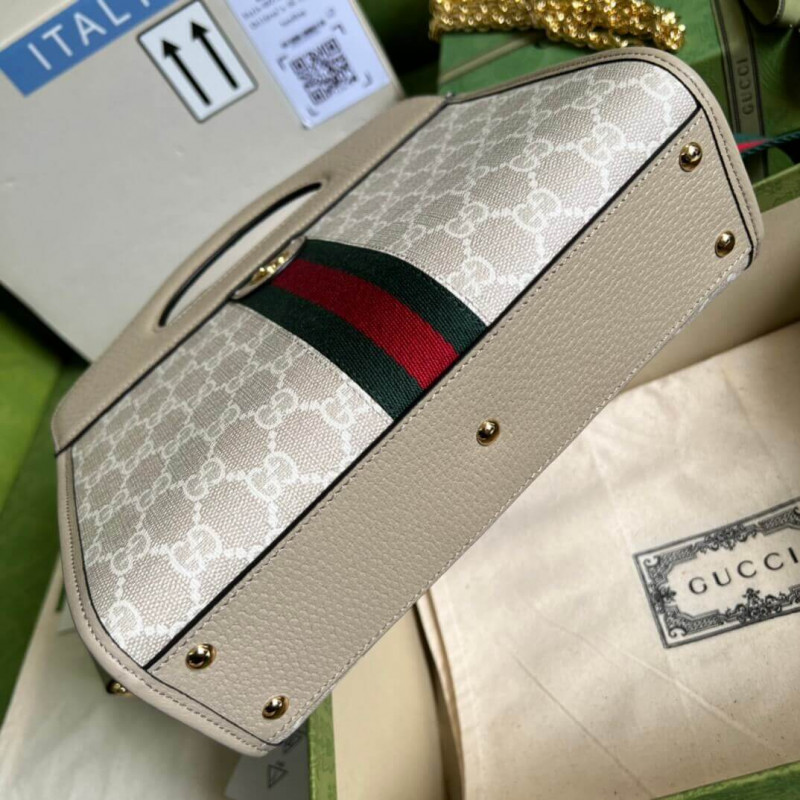 Replica Gucci Ophidia Small Tote With Web 693724 White - Image 5