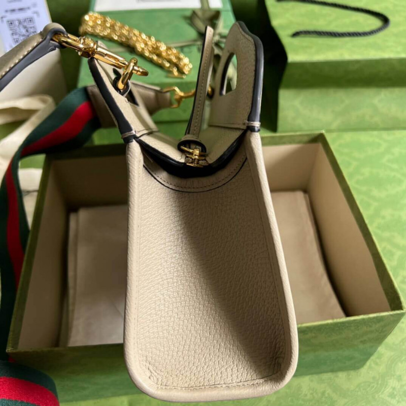 Replica Gucci Ophidia Small Tote With Web 693724 White - Image 6