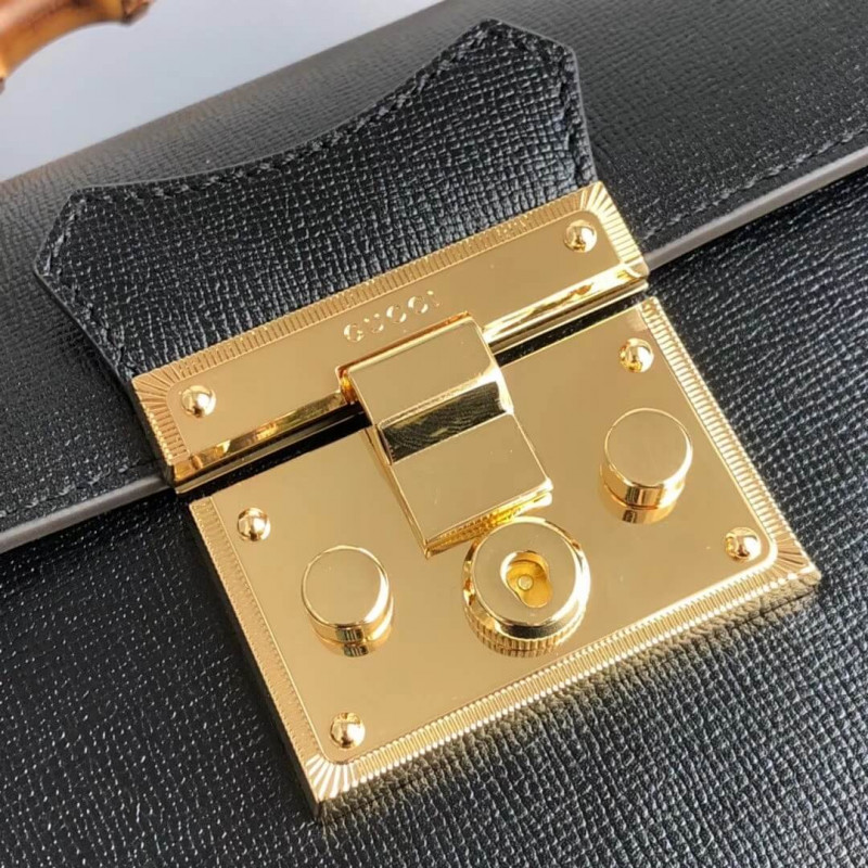 Replica Gucci Padlock Small Bamboo Shoulder Bag 603221 - Image 5