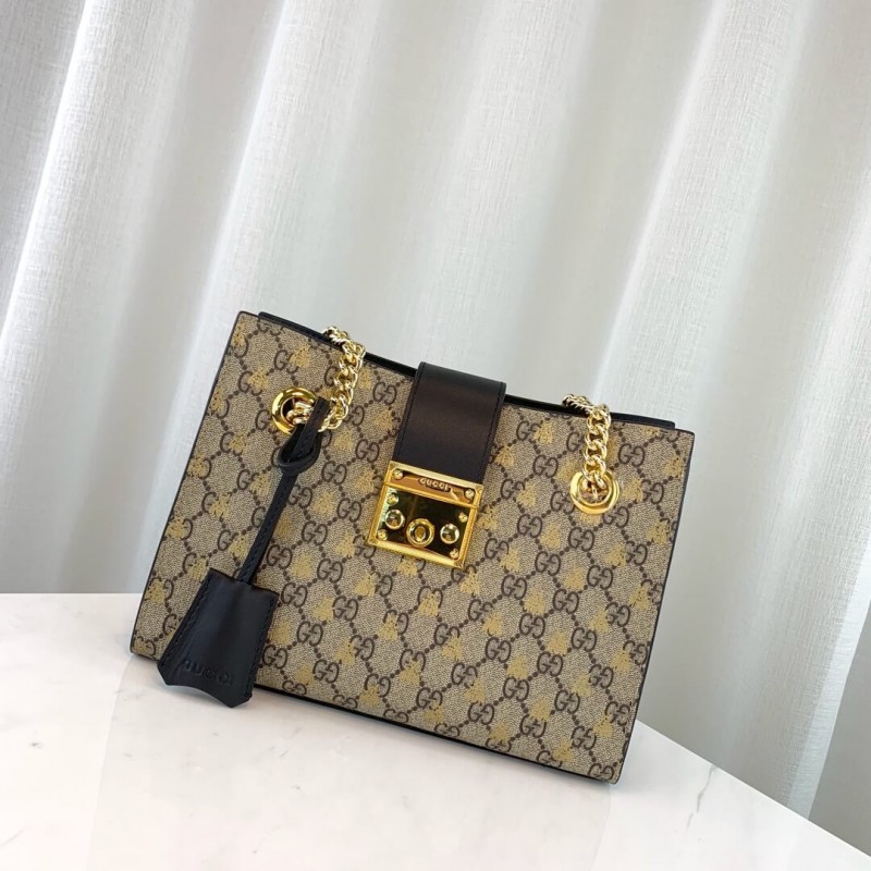 Replica Gucci Padlock Small Gg Bees Shoulder Bag 498156 - Image 2