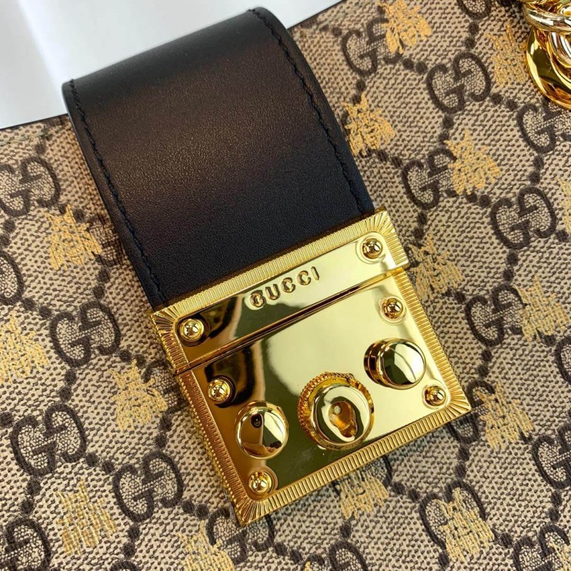 Replica Gucci Padlock Small Gg Bees Shoulder Bag 498156 - Image 6