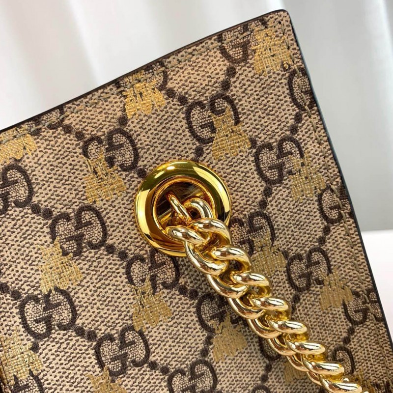 Replica Gucci Padlock Small Gg Bees Shoulder Bag 498156 - Image 8