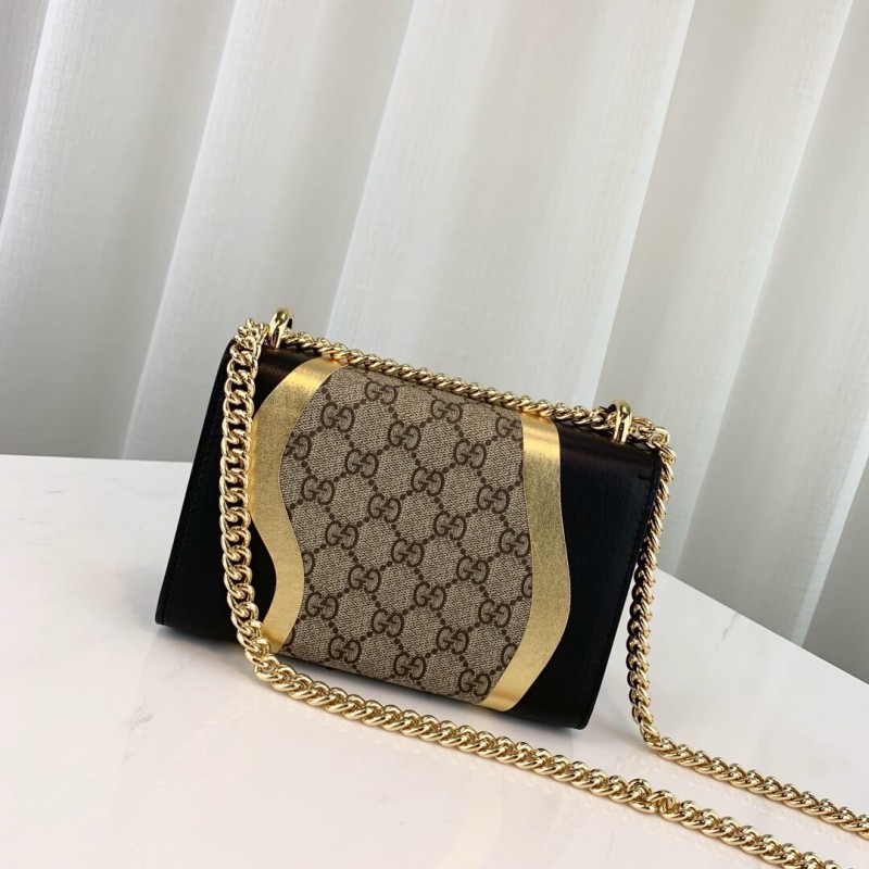 Replica Gucci Padlock Small Gg Shoulder Bag 432182 Black - Image 3