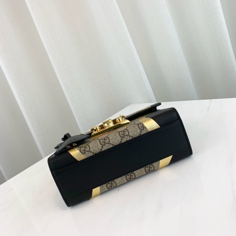 Replica Gucci Padlock Small Gg Shoulder Bag 432182 Black - Image 7