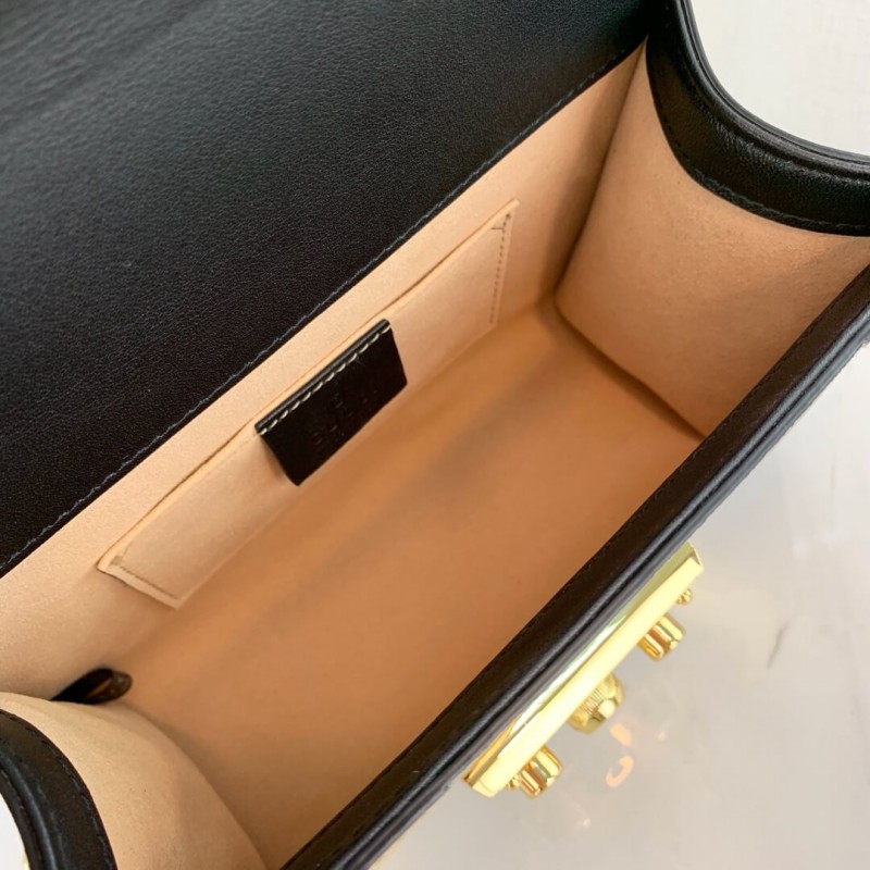 Replica Gucci Padlock Small Gg Shoulder Bag 432182 Black - Image 10