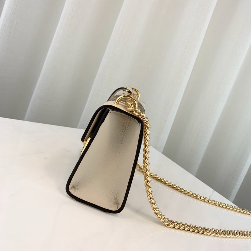Replica Gucci Padlock Snakeskin Small Shoulder Bag 432182 White - Image 4