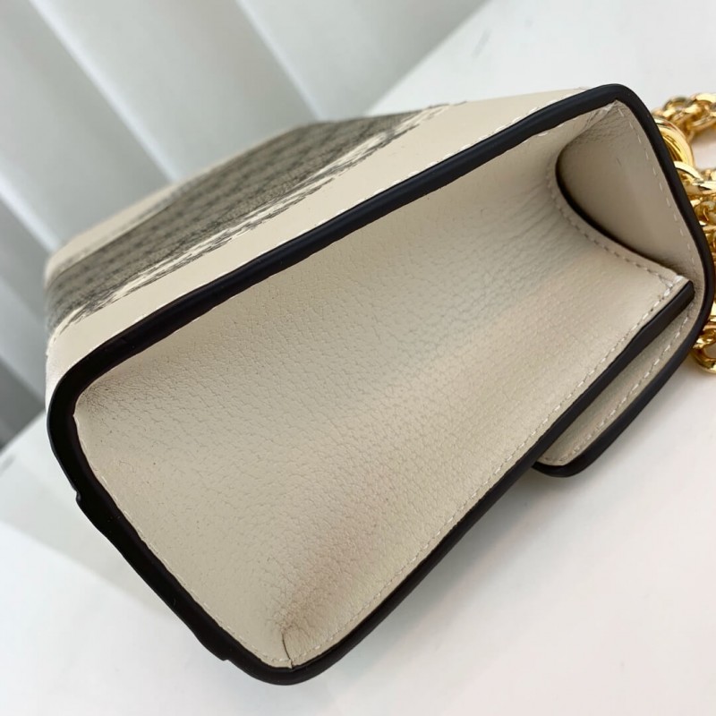Replica Gucci Padlock Snakeskin Small Shoulder Bag 432182 White - Image 9