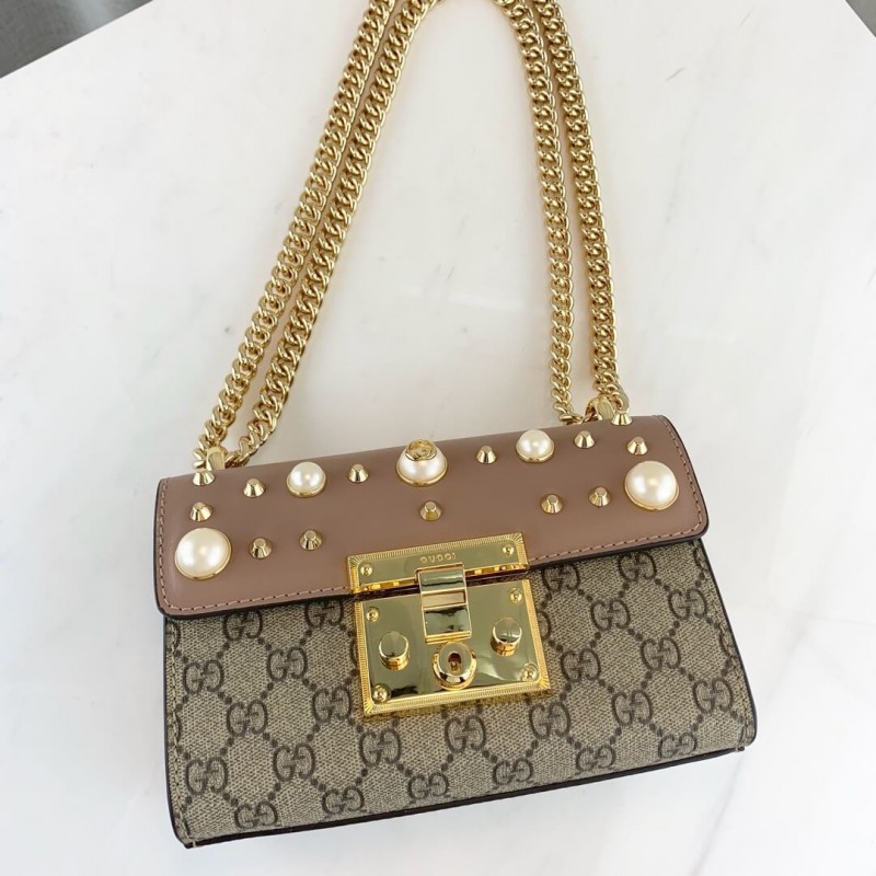 Replica Gucci Padlock Studded Gg Supreme Shoulder Bag 432182 - Image 10