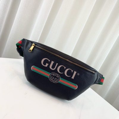 Alternative view of Replica Gucci Print Leather Belt Bag 493869