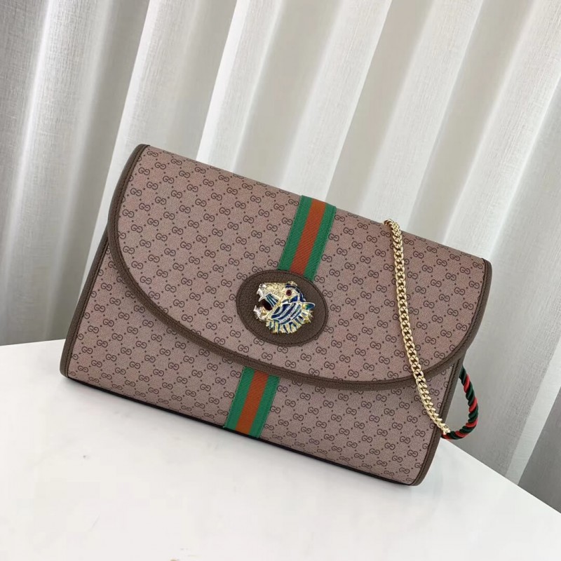 Replica Gucci Rajah Medium Shoulder Bag 564697 Coffee - Image 2