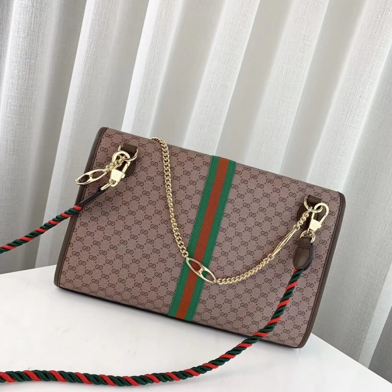 Replica Gucci Rajah Medium Shoulder Bag 564697 Coffee - Image 3