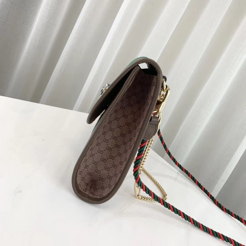 Replica Gucci Rajah Medium Shoulder Bag 564697 Coffee - Image 4