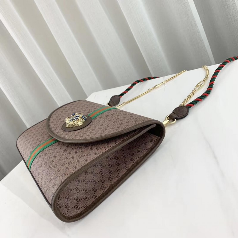 Replica Gucci Rajah Medium Shoulder Bag 564697 Coffee - Image 5