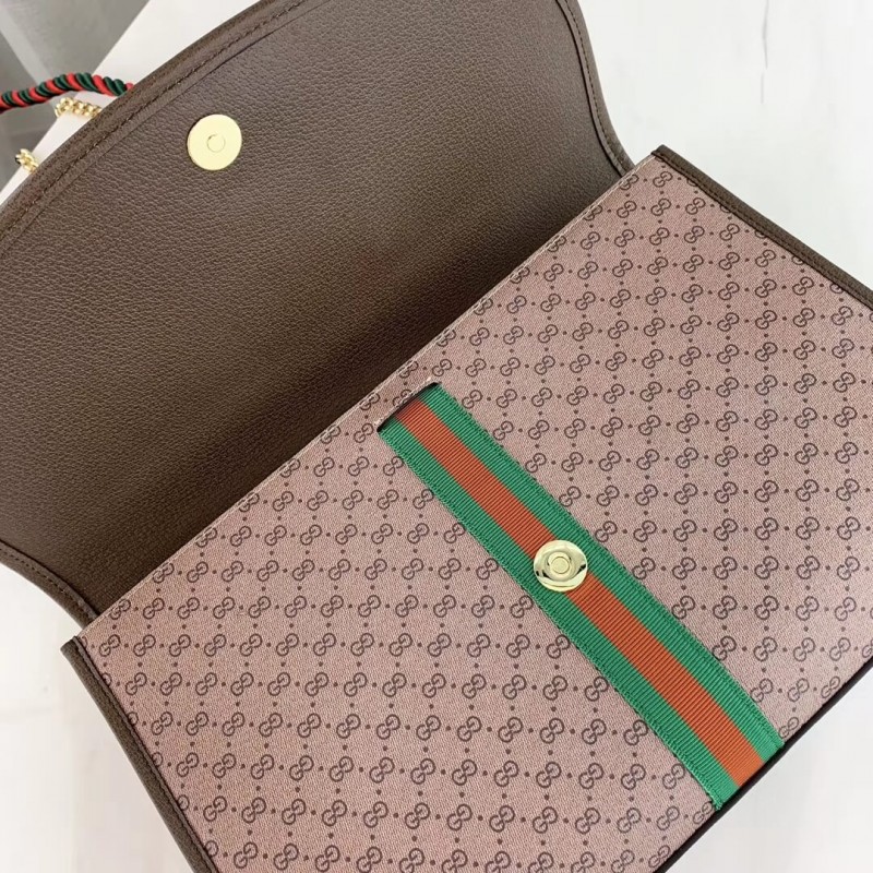 Replica Gucci Rajah Medium Shoulder Bag 564697 Coffee - Image 7