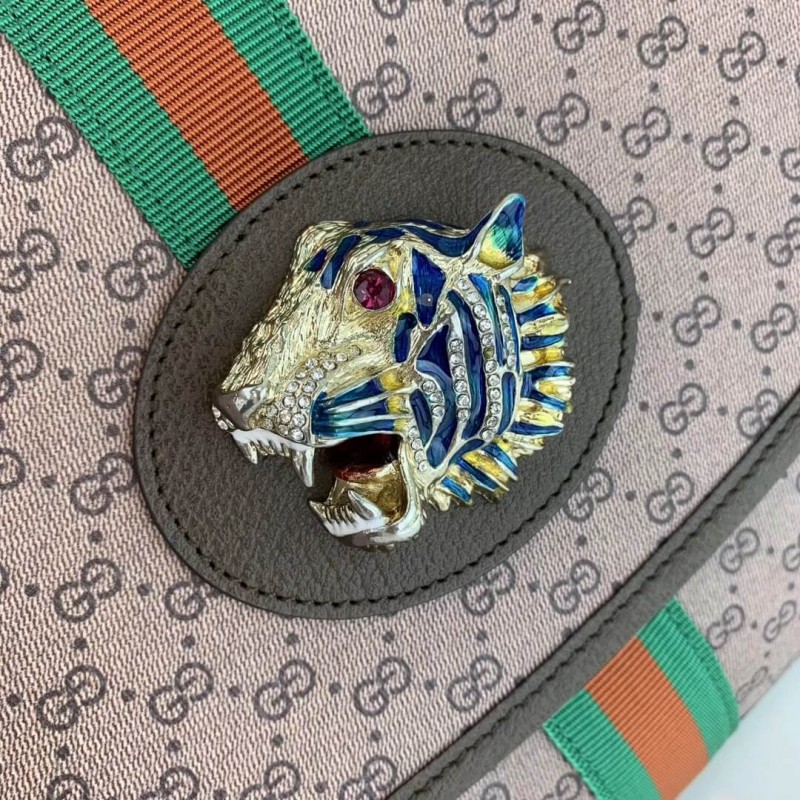 Replica Gucci Rajah Medium Shoulder Bag 564697 Coffee - Image 8